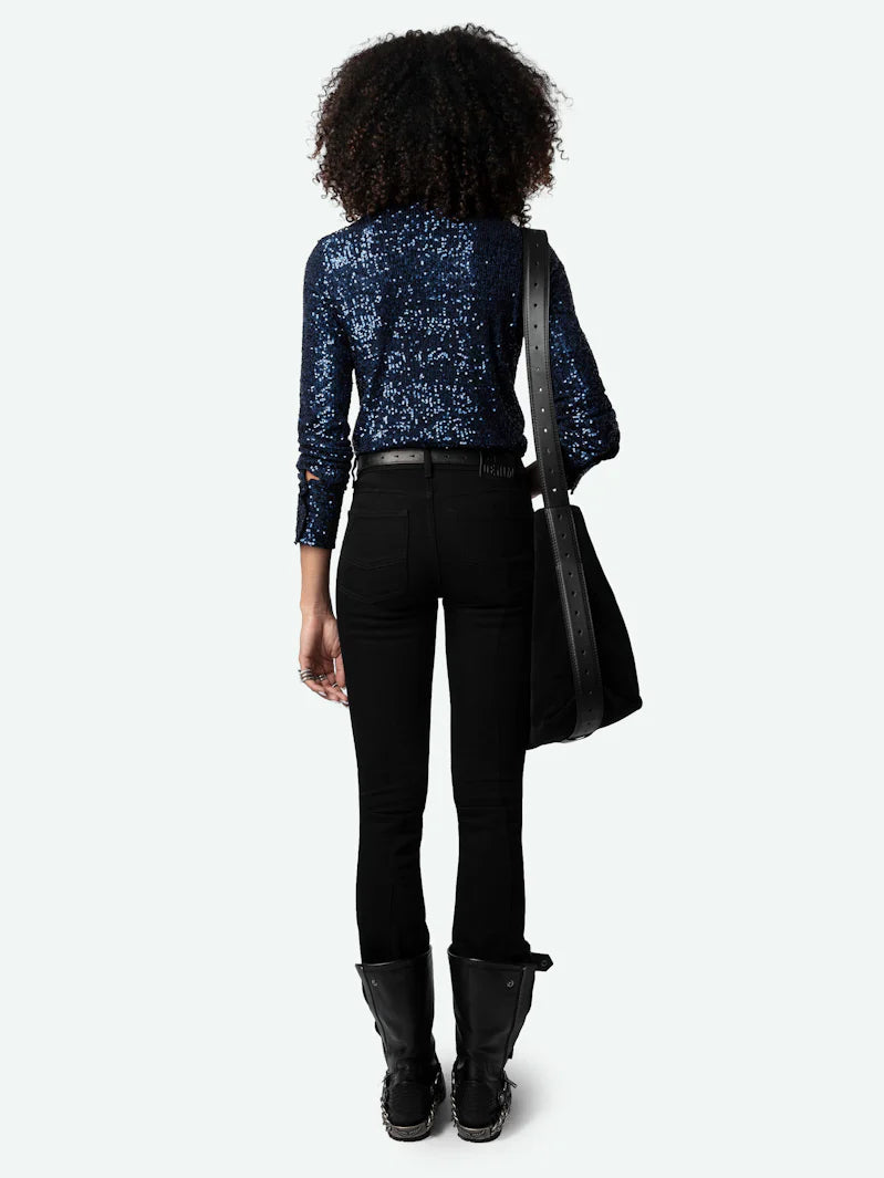 Tawny Sequins Encre Tops - Blouses Zadig & Voltaire 