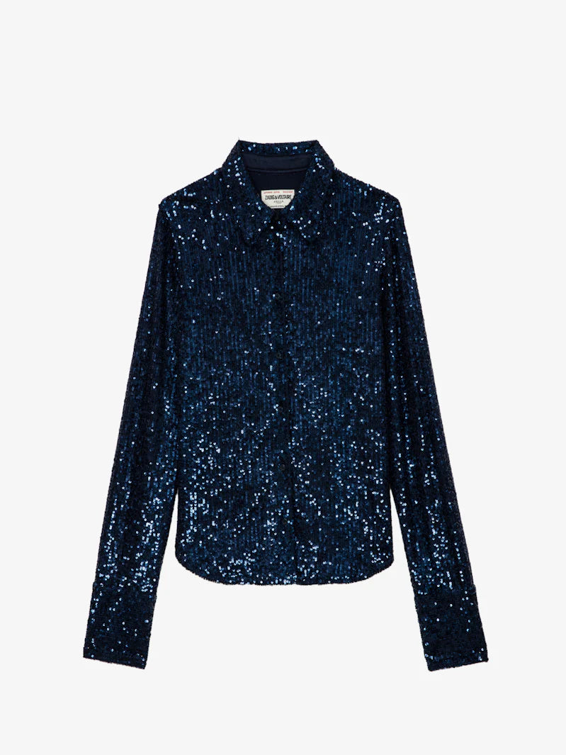 Tawny Sequins Encre Tops - Blouses Zadig & Voltaire 