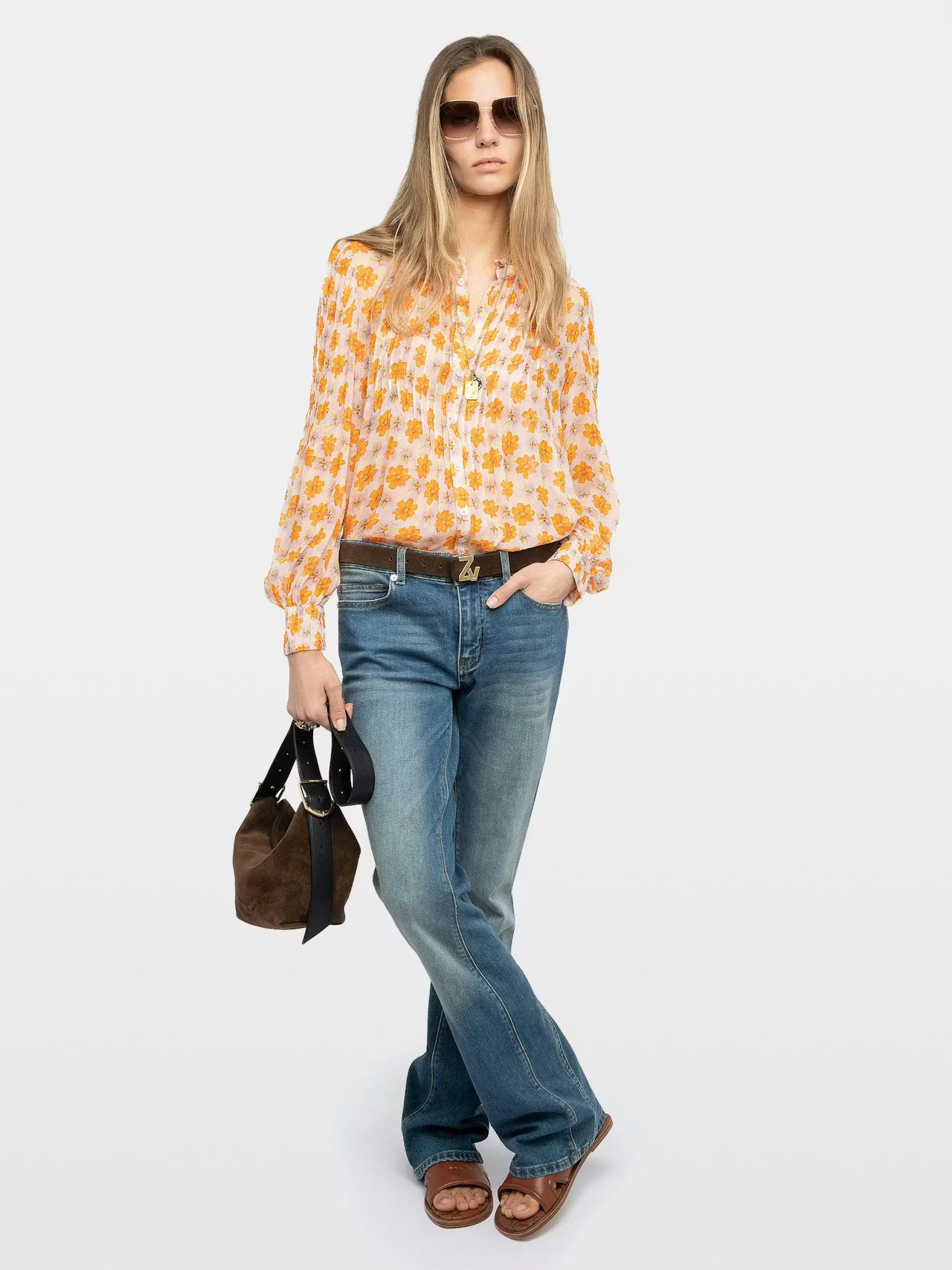 Timz Blouse Flower Cream Tops - Blouses Zadig & Voltaire 