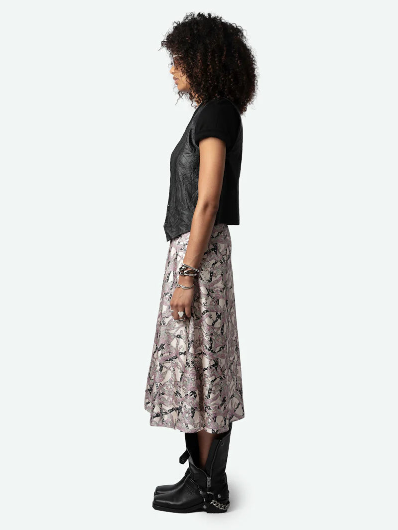 June Twill Wild Chaines Ecru Skirts - Maxi Zadig & Voltaire 