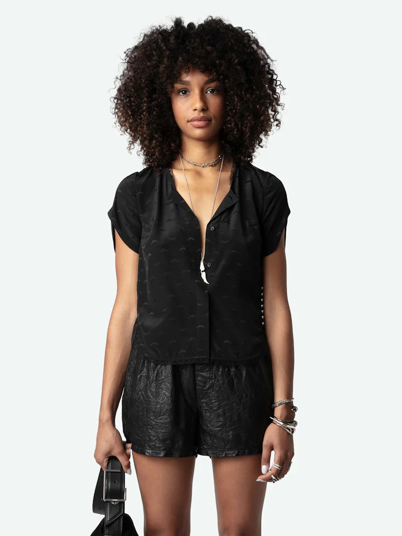 Tiffiny Jac Wings Noir Tops - Blouses Zadig & Voltaire 