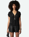 Tiffiny Jac Wings Noir Tops - Blouses Zadig & Voltaire 