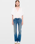 Teko Satin Blouse Judo White
