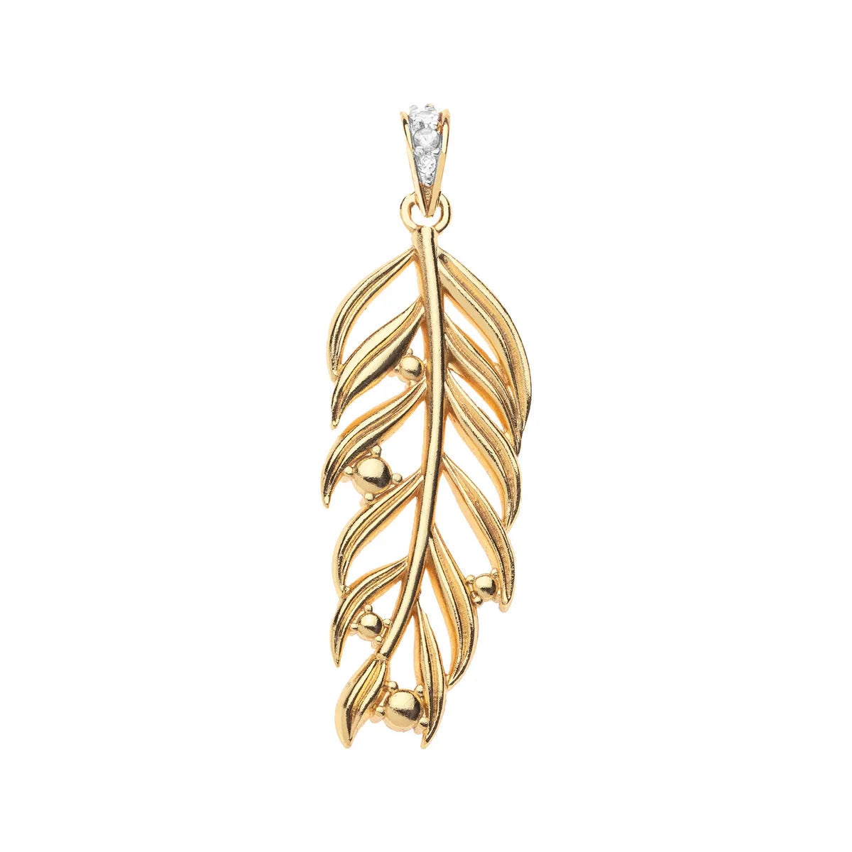 Wanderlust Palm Leaf Pendant Lapis/Turquoise Necklaces Jane Win 