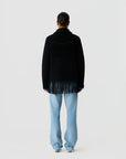 Western Fringe Jacket Black