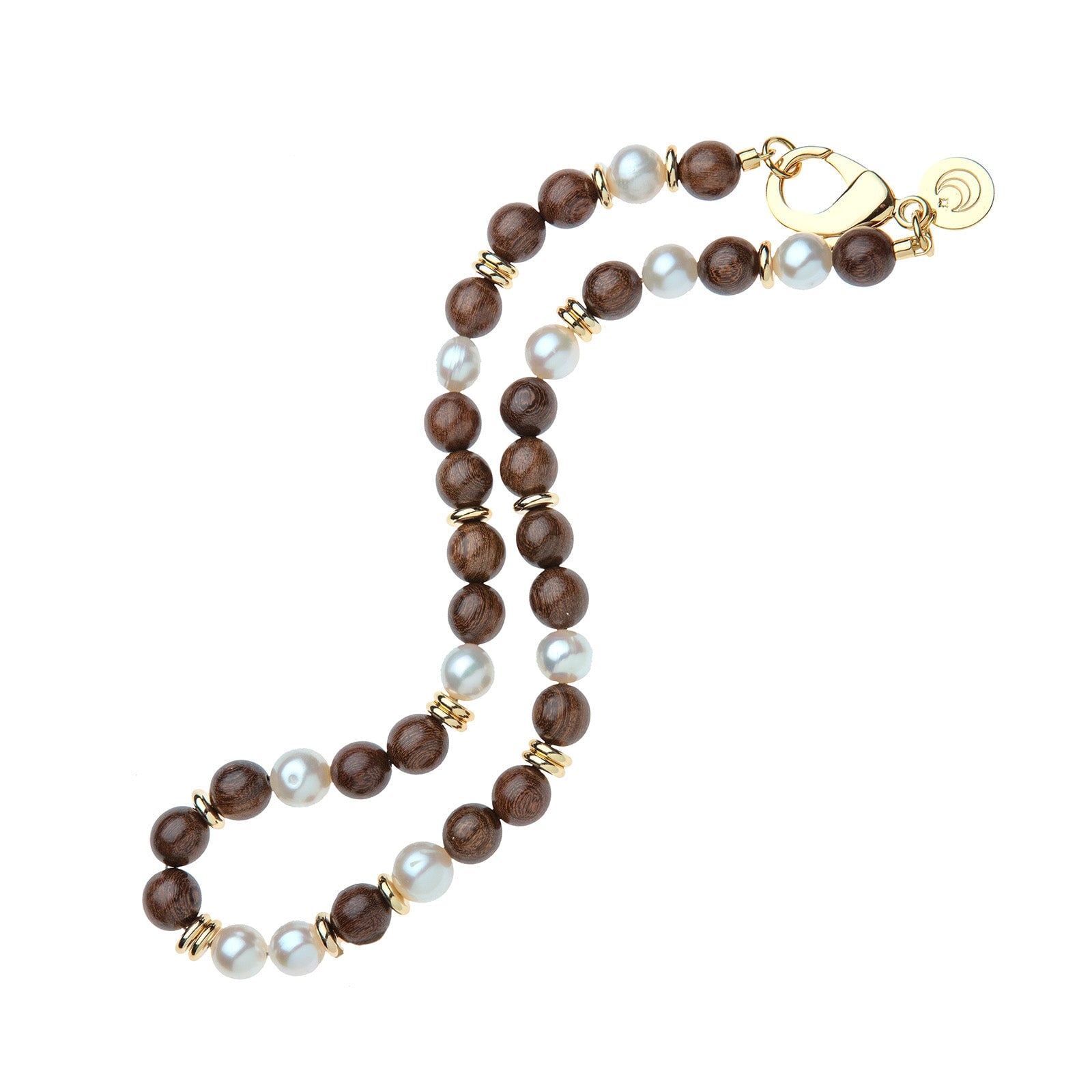Statement Necklace Wood and Pearl Necklaces Jane Win 