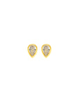 Pear Drop Studs Mini CZ Earrings Talis Chains 