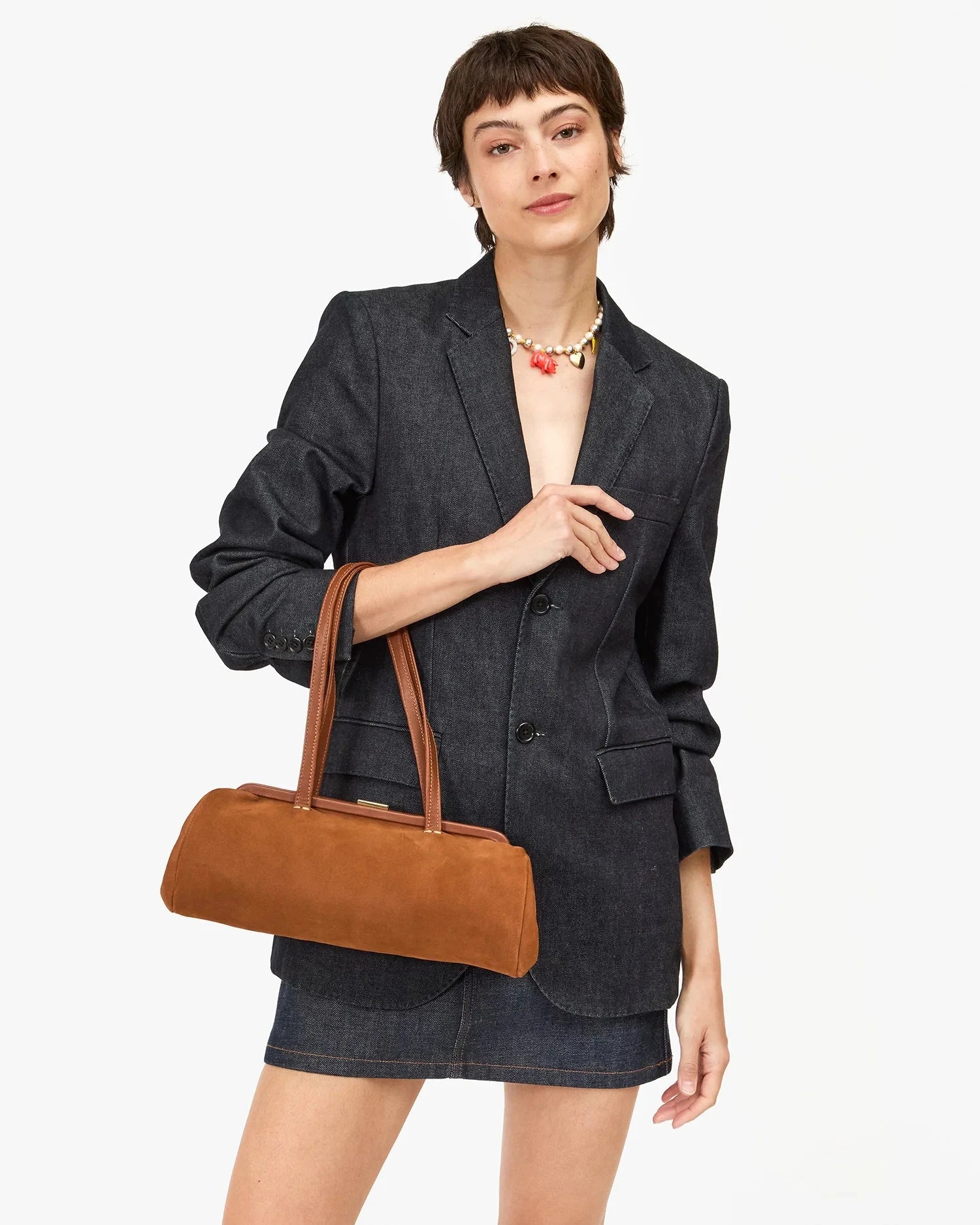 Yvette Hazelnut Hobo & Shoulder Clare V. 