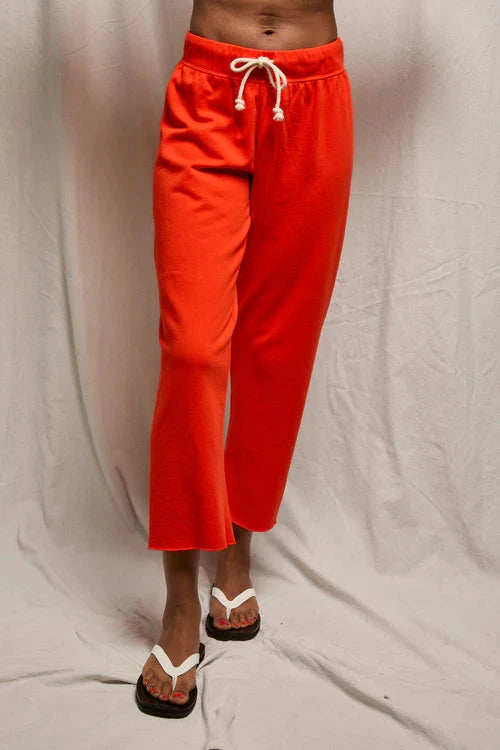 Jamaica Fleece Drawstring Pant Tomato Pants - Sweatpants perfectwhitetee 