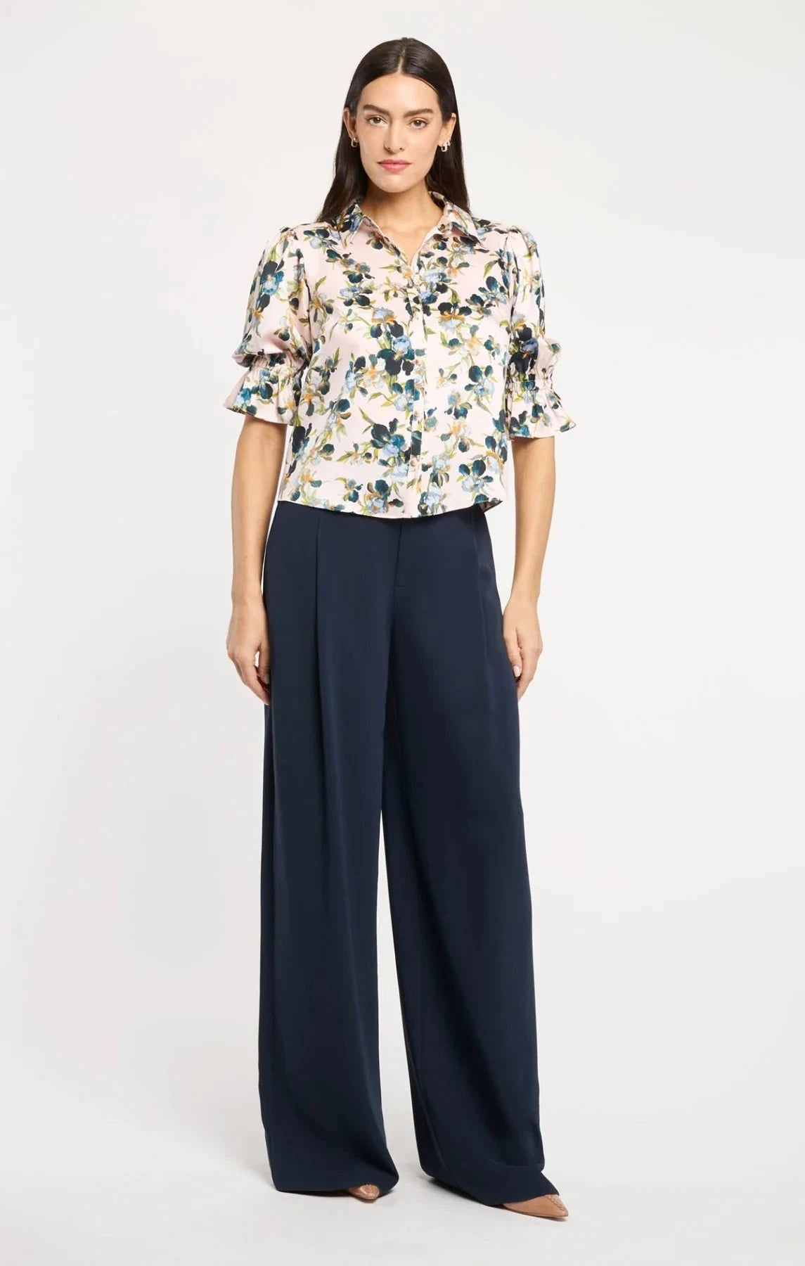 Trailing Iris Fiona Top Rosy Cloud Tops - Blouses Cinq A Sept 