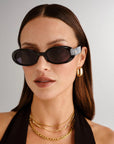 Work It! Black Sunglasses Le Specs 