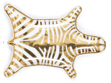 Zebra Stacking Dish Gold Accessories - Home Decor - Tabletop Jonathan Adler 