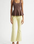 Charlie Top Dark Mocha Tops - Blouses Veronica Beard 