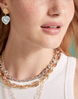Love Enchanted Heart Earrings Mother Of Pearl Jewelry - Earrings Jane Win 