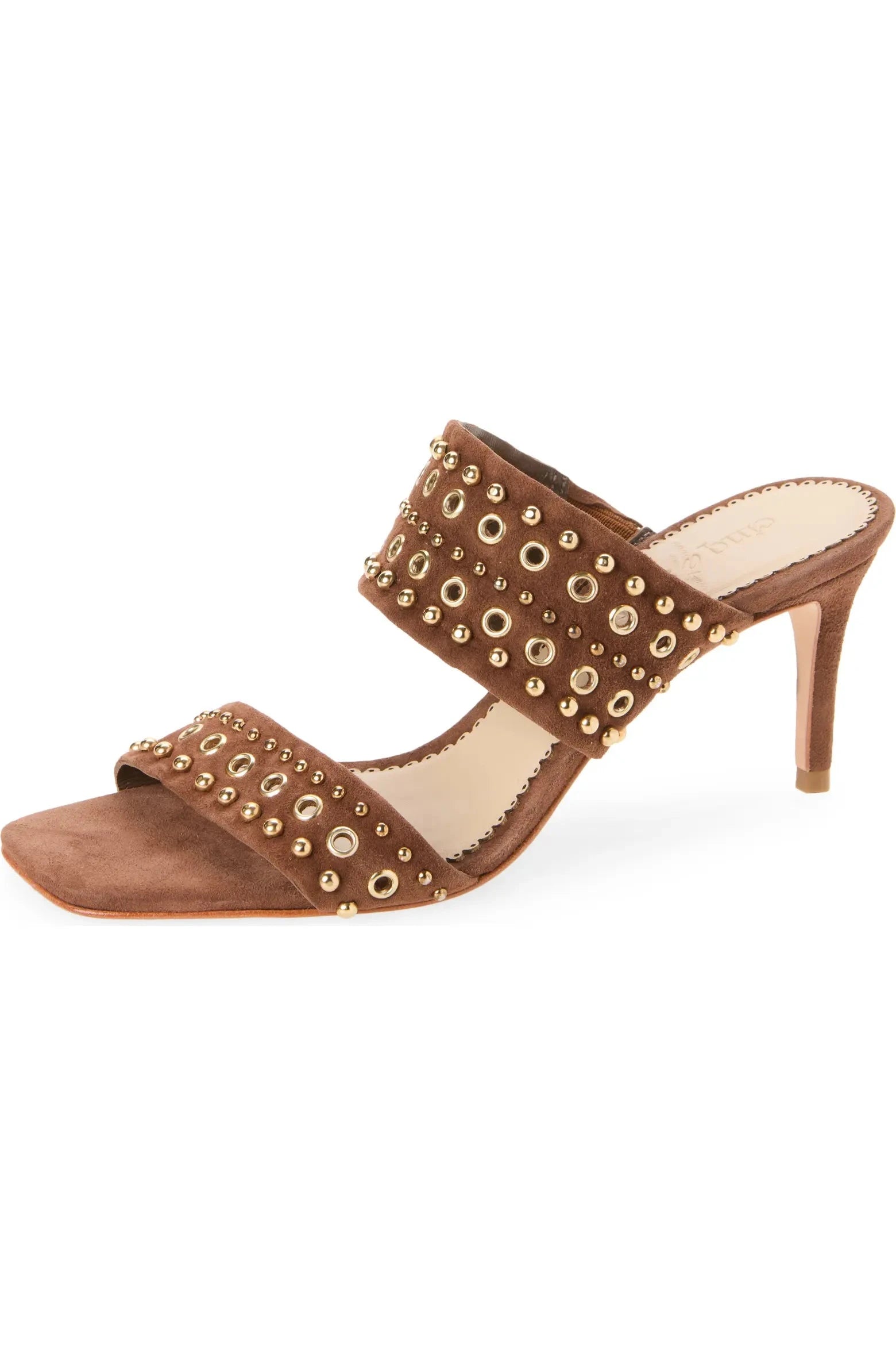 Sutton Mixed Hardware Dark Sepia Pumps - Low Cinq A Sept 
