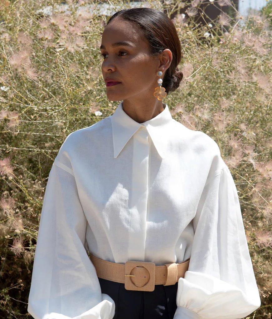 Agnes Belt Citrus Linen Accessories - Belts Lizzie Fortunato Jewels 