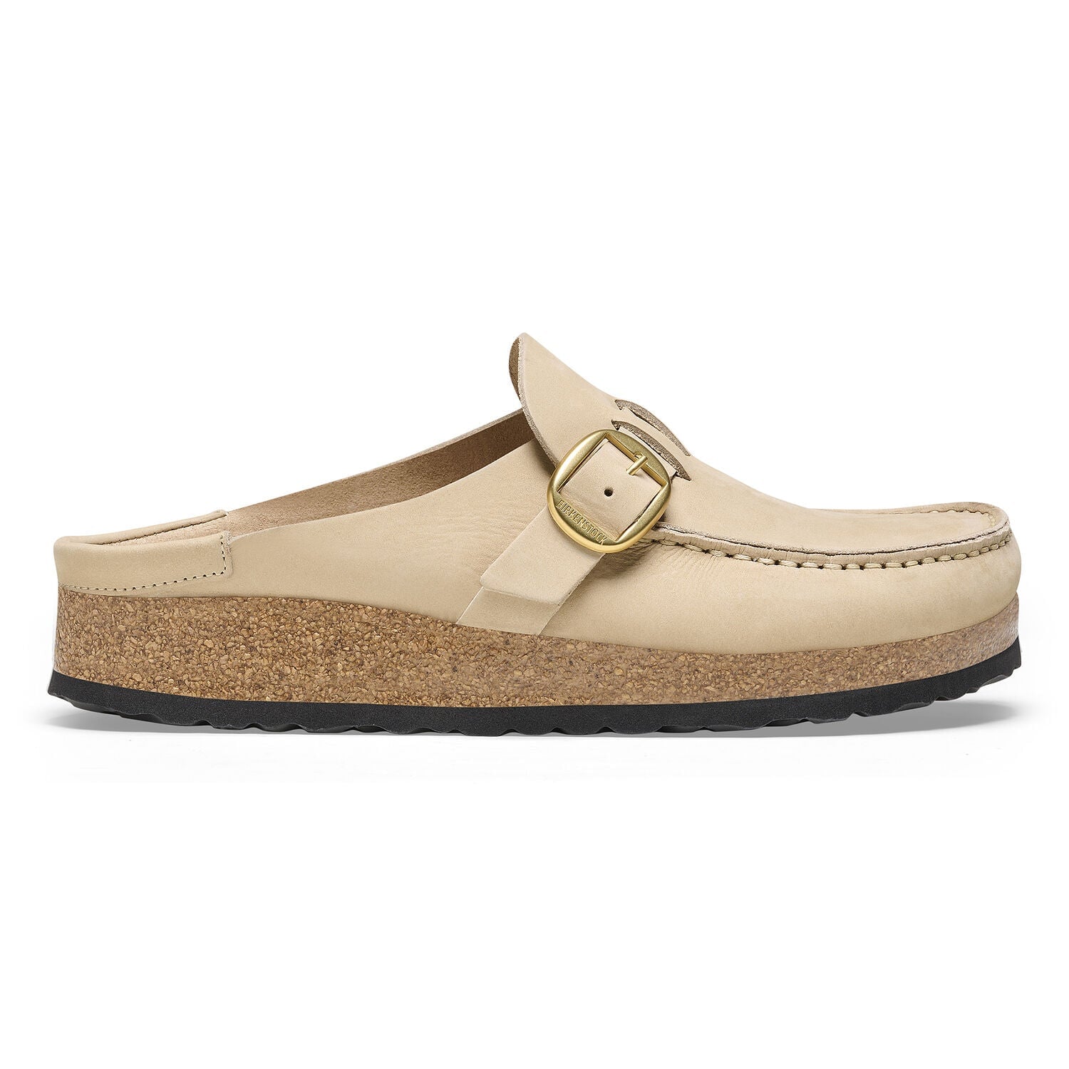 Buckley Nubuck Leather Sandcastle Shoes - Flats - Slide Birkenstock 