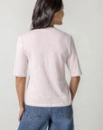 Short Sleeve Crewneck Soft Orchid