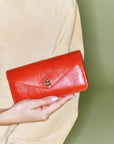 Alex Long Leather Wallet Poppy