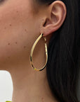 Alex 2.5" Earrings Gold