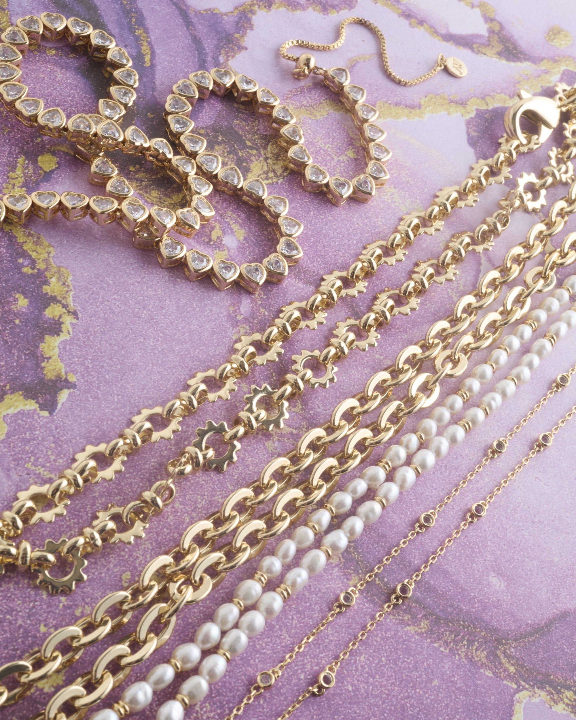 Made From Love Tennis Necklace White Necklaces Jane Win 