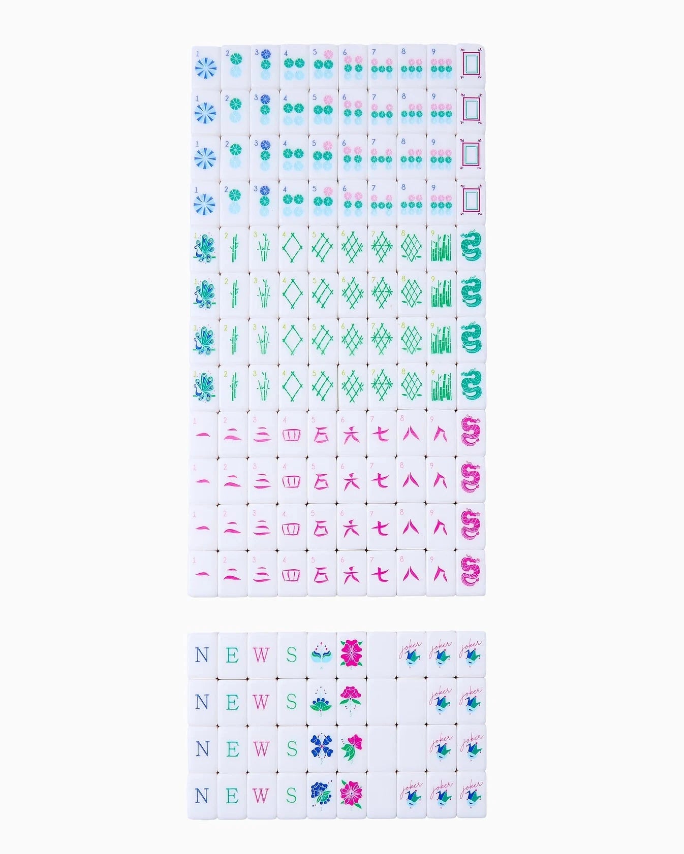 Mahjong Travel Set Aloha Home Decor - Games Oh My Mahjong 