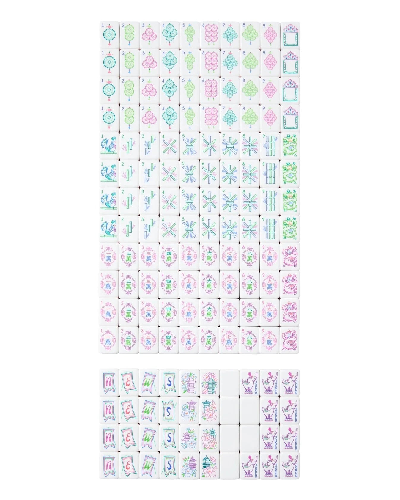 Amara Mahjong Tiles Home Decor - Games Oh My Mahjong 