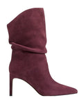 Angi Suede Dark Red Suede Shoes - Boots - Booties Marc Fisher 