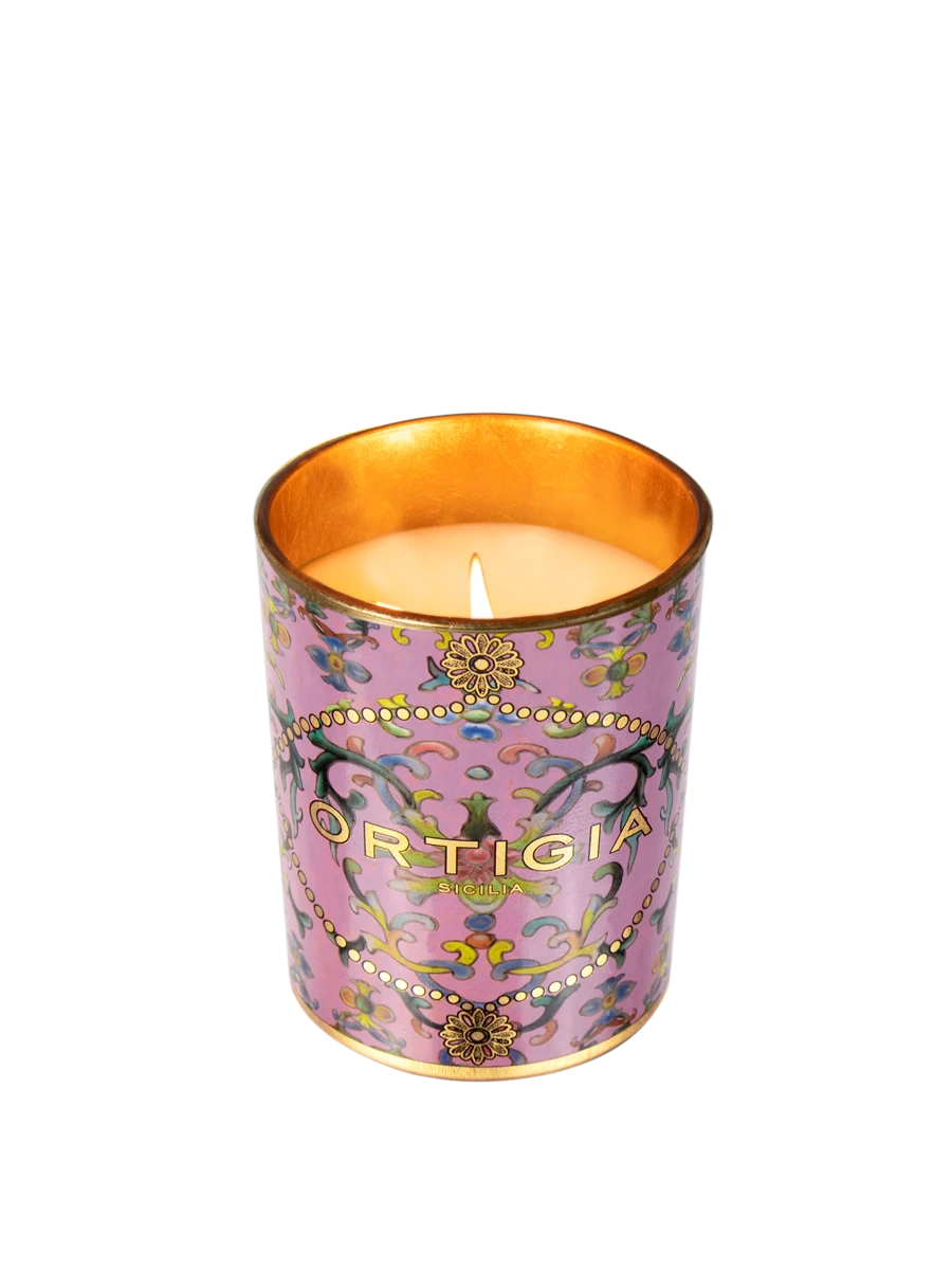 Small Aragona Decorated Candle Candles & Diffusers - Candles Ortigia 