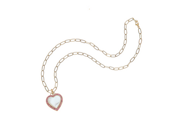 Love Set In Stone Mother Of Pearl 18" Drawn Link