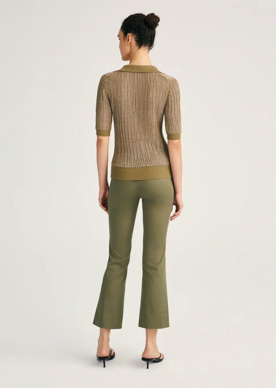 Axelle Polo Sweater Oregano Hyacinth Sweater - V-Neck Derek Lam 