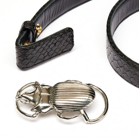 Beetle Buckle Silver Belts Claris Virot