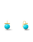 Baby Petite + Sweet Pebble Turquoise Earrings Catherine Canino 