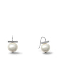 Baby Silver Petite + Sweet Pebble Pearls White Earrings Catherine Canino 