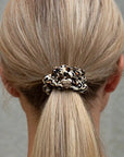 Gold Heart Silk Scrunchie Leopard Beauty & Hair By Eloise 