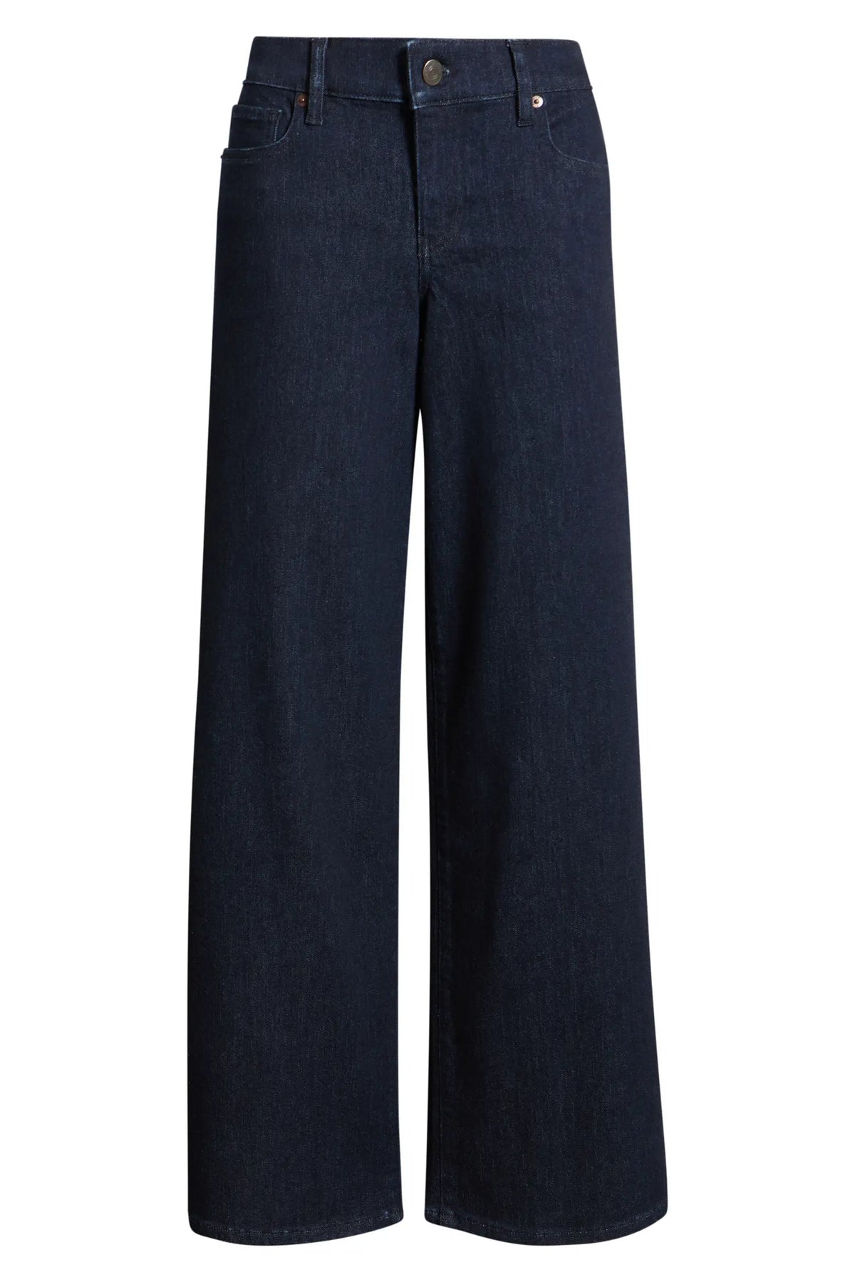 Low Rise Le Slim Palazzo Polished Denim - Flare & Wide Leg Frame 