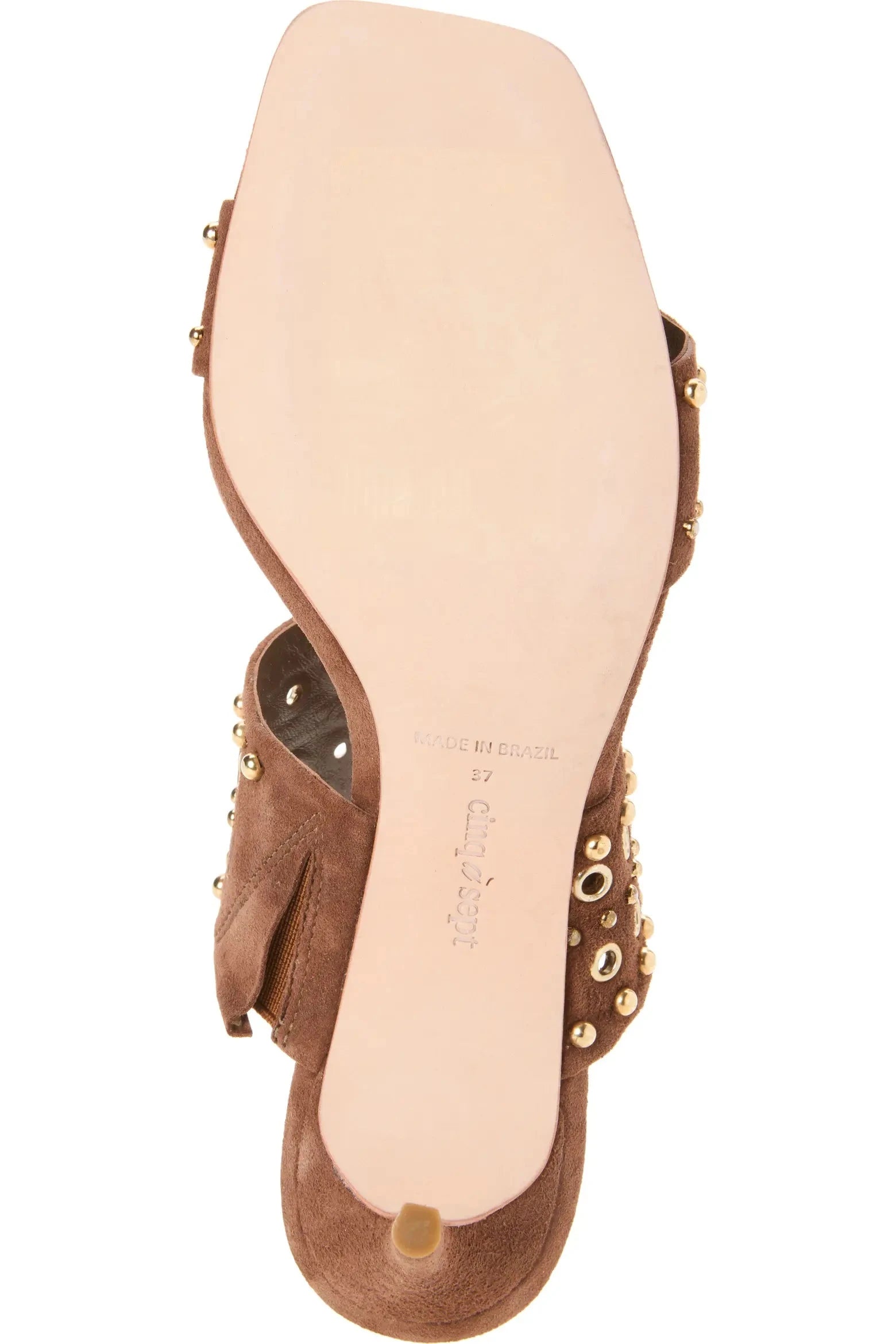 Sutton Mixed Hardware Dark Sepia Pumps - Low Cinq A Sept 