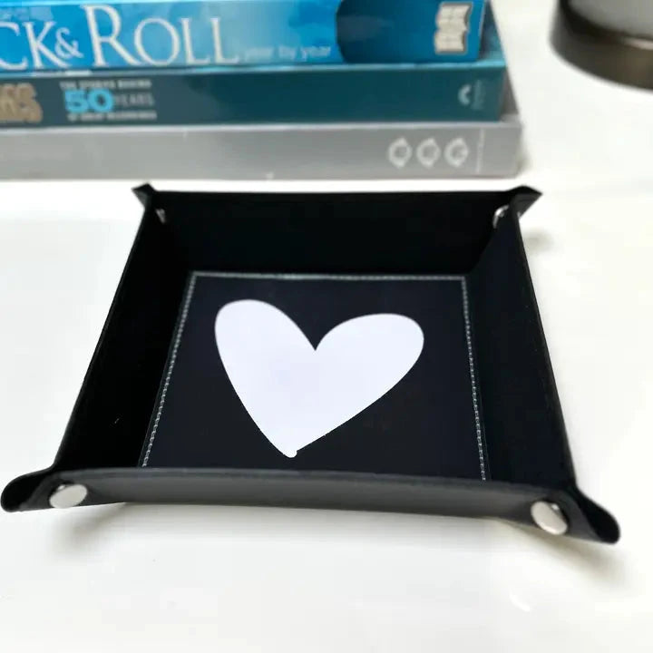 Modern Heart Valet Tray Home Decor - Bowls, Trays & Vases Resinate By KS 