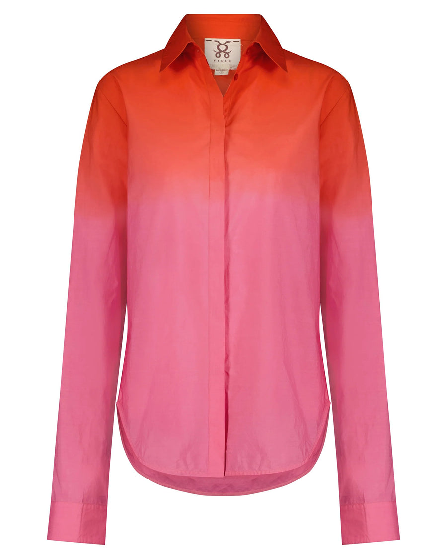 Tai Tai Top Sunset Ombre Top - Button Down Figue 