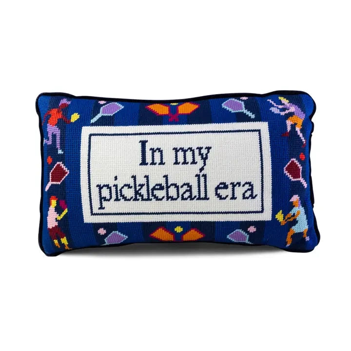 Pickleball Era Needlepoint Pillow Home Decor - Pillows Furbish 