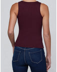 Adira Scoopneck Tank Deep Sangria Tops - Tanks L'Agence 