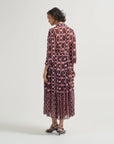 Barbara Dress Ashford Geo Wine Dresses - Midi Cara Cara 