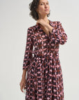 Barbara Dress Ashford Geo Wine Dresses - Midi Cara Cara 