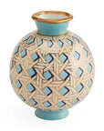 Basketweave Round Vase Multi