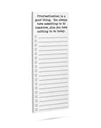 Procrastination List Pad Home Decor - Decorative Accents Ellembee Gift 