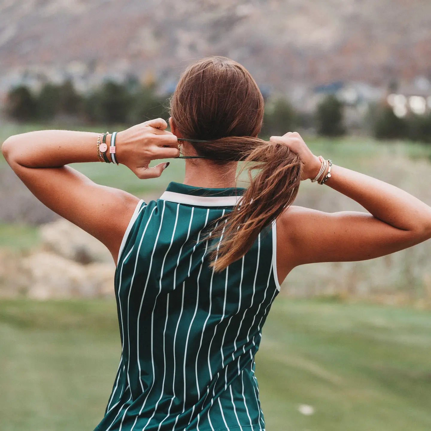 Tee Time Hair Tie &amp; Bracelet Set