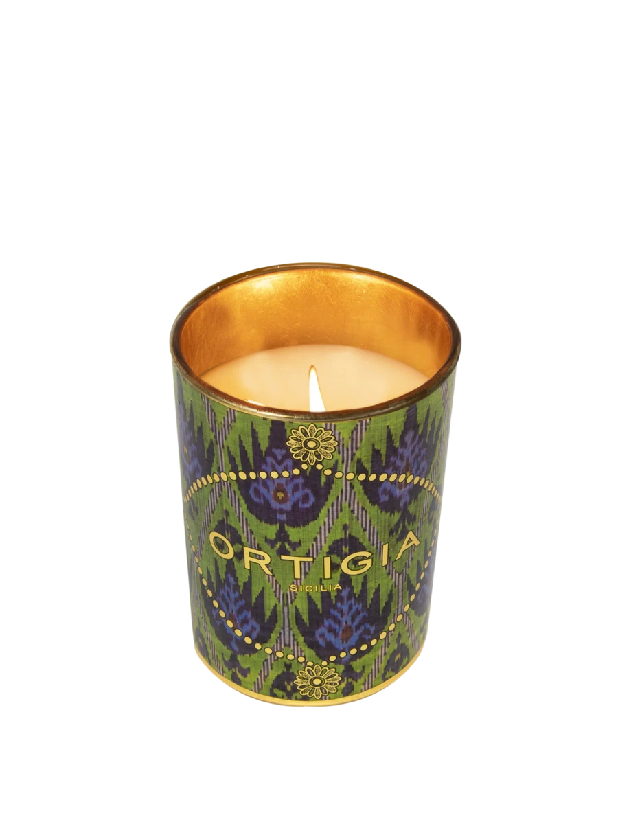 Small Bergamotto Decorated Candle Candles & Diffusers - Candles Ortigia 