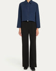Edison Zip-Front Shirt Midnight Multi Tops - Blouses Simkhai 