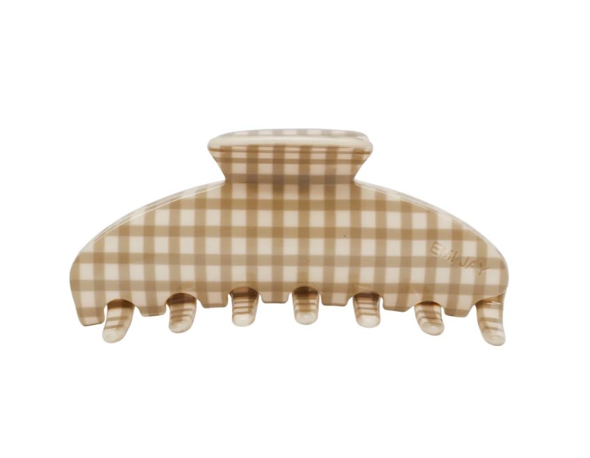 Big Effing Clip Gingerbread Gingham Beauty & Hair Emi Jay 