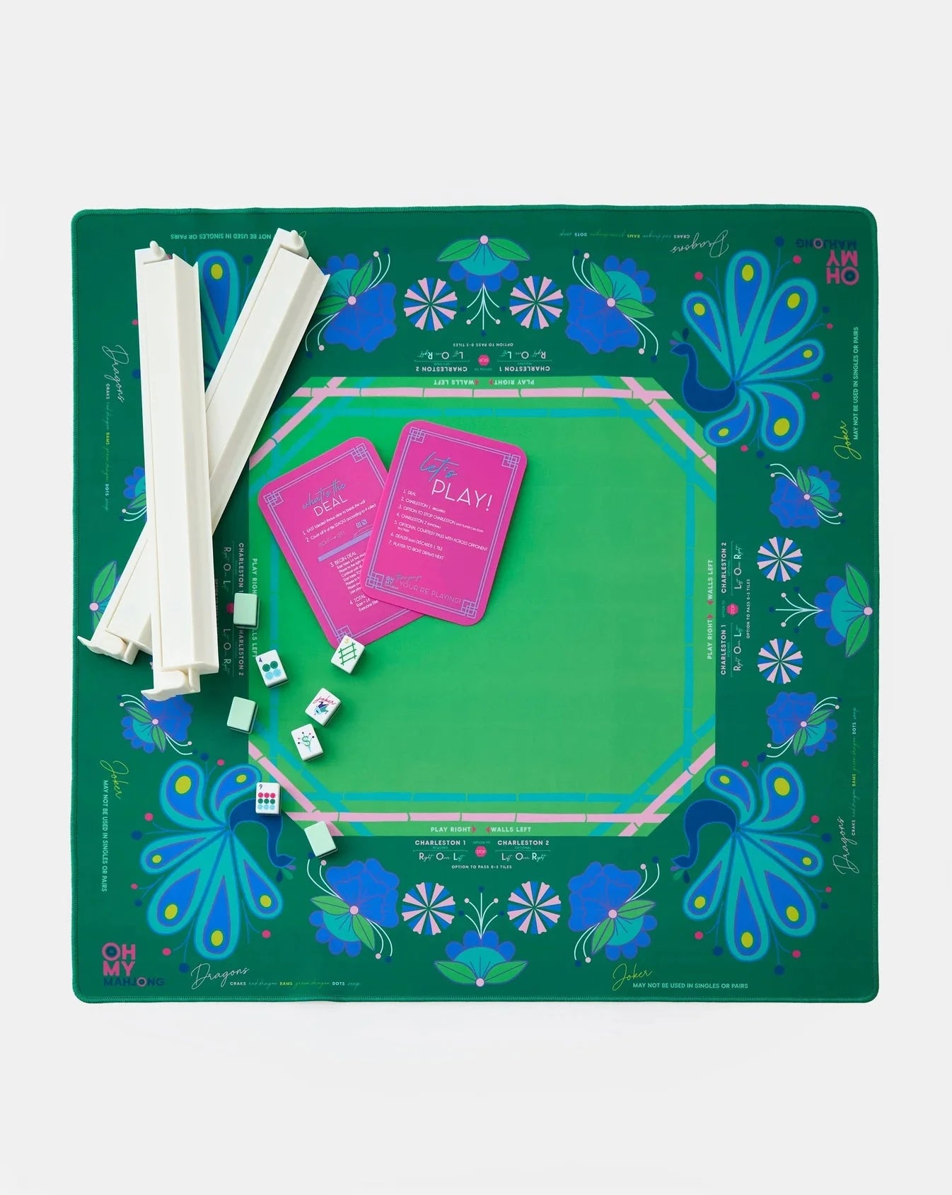 Birdie Green Mat Home Decor - Games Oh My Mahjong 